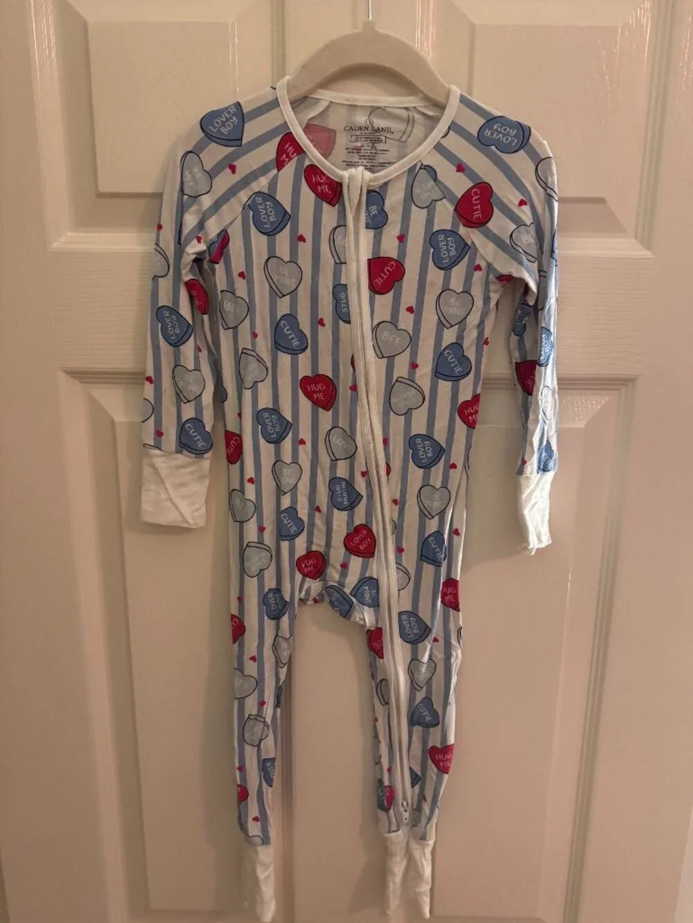 Caden Lane Sweet Like Candy Convertible Zip Romper | Blue (18-24 months)